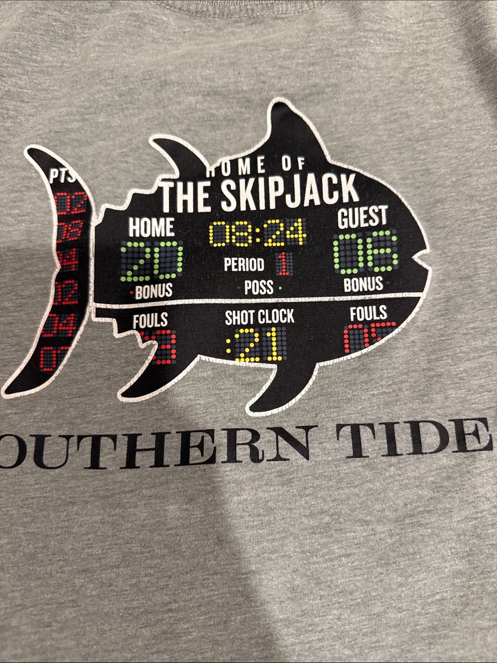 Southern Tide Kids Heather Gray Short-Sleeve Tee with Small Chest Logo - Picture 3 of 3